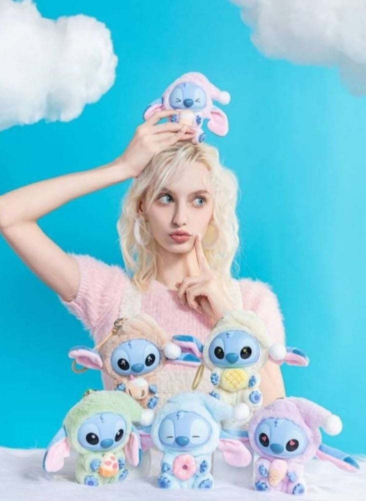 Premium Cute Cartoon Lilo Stitch Plush Keychain Toy with Hanging Loop – Soft Vinyl Character Bag Charm for Kids, School Bags & Gifts - Image 3